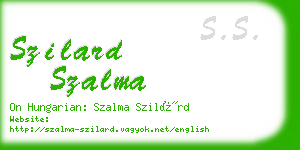 szilard szalma business card